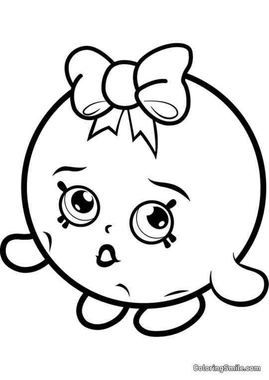 Шопкінс Бульбашка - Розмальовка