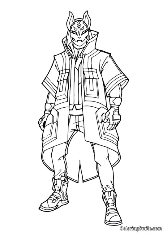 Фортнайт Ронін - Розмальовка