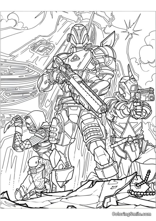 Фортнайт Герої - Розмальовка