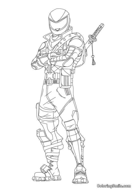 Фортнайт Слизький Потік - Розмальовка