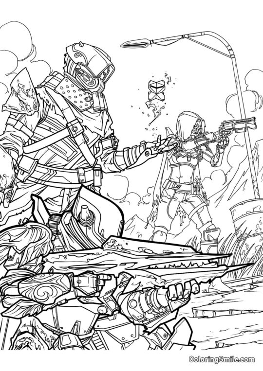 Фортнайт Битва Королів - Розмальовка