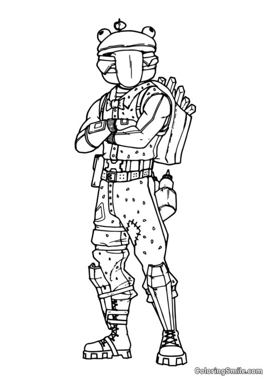 Фортнайт Дурр Бургер - Розмальовка