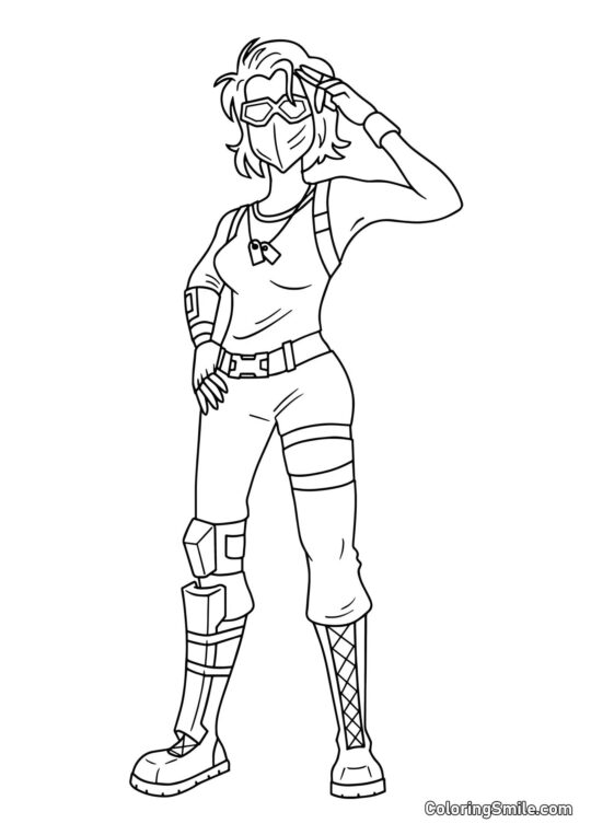 Фортнайт Гадюка - Розмальовка