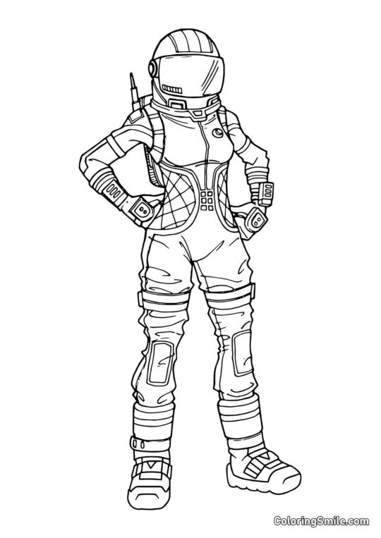 Фортнайт Темний Мандрівник - Розмальовка