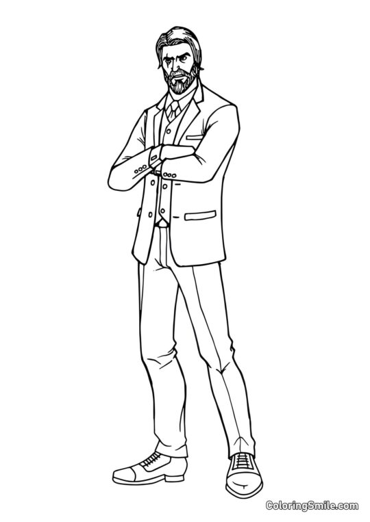 Фортнайт Жнець Душ - Розмальовка