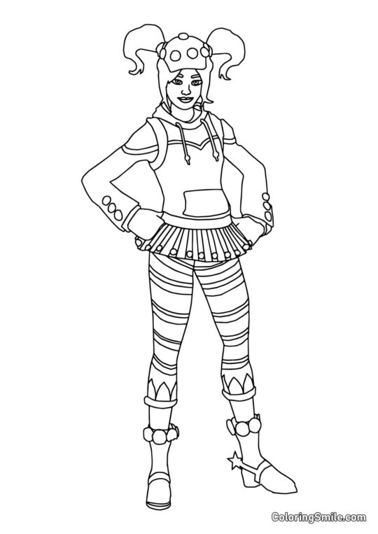 Фортнайт Марципан - Розмальовка