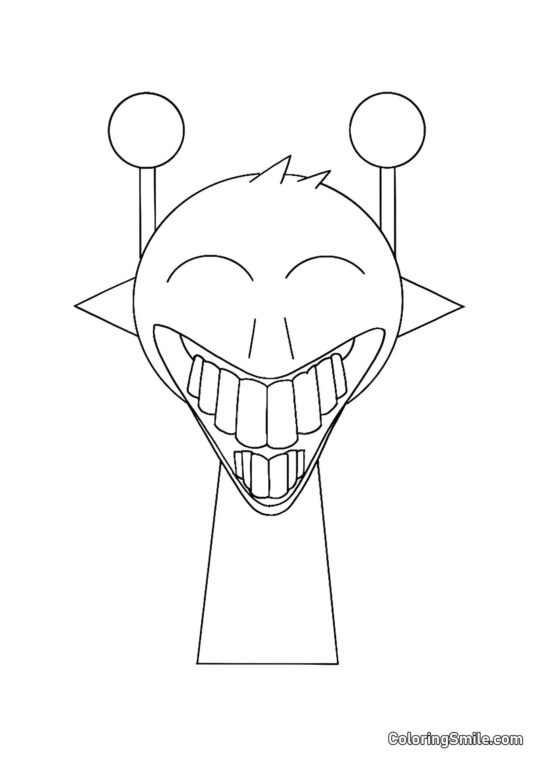 Жахливий Спрунк Саймон Жахливий Спрунк Саймон - Розмальовка