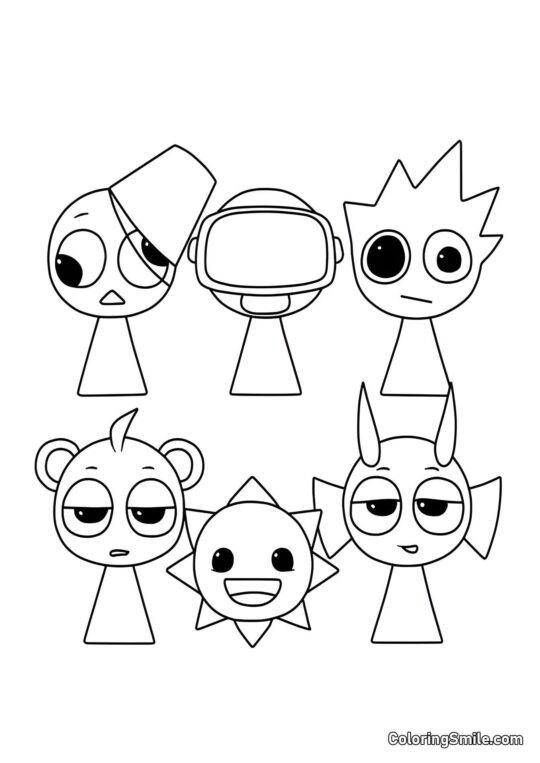 Містер Сонце з Друзями Містер Сонце з Друзями - Розмальовка