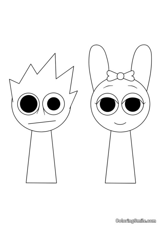 Спрункі ОВАКС і Пінкі Спрункі ОВАКС і Пінкі - Розмальовка