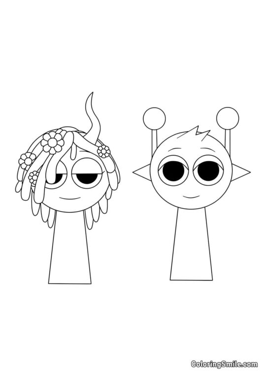 Спрункі Вінерія і Саймон Спрункі Вінерія і Саймон - Розмальовка