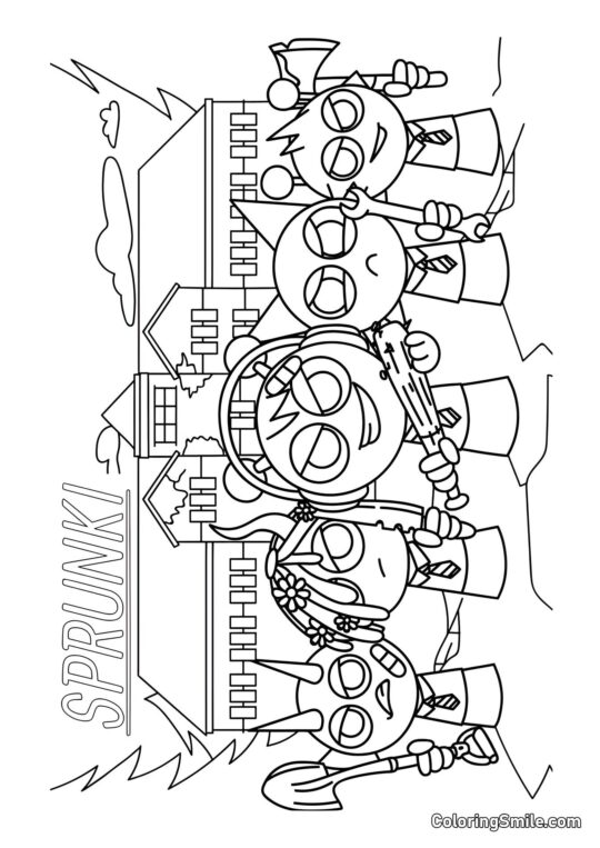 Спрункі з Зброєю Спрункі з Зброєю - Розмальовка