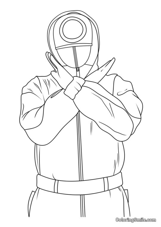 Охоронець з Гри в кальмара 2 - Розмальовка