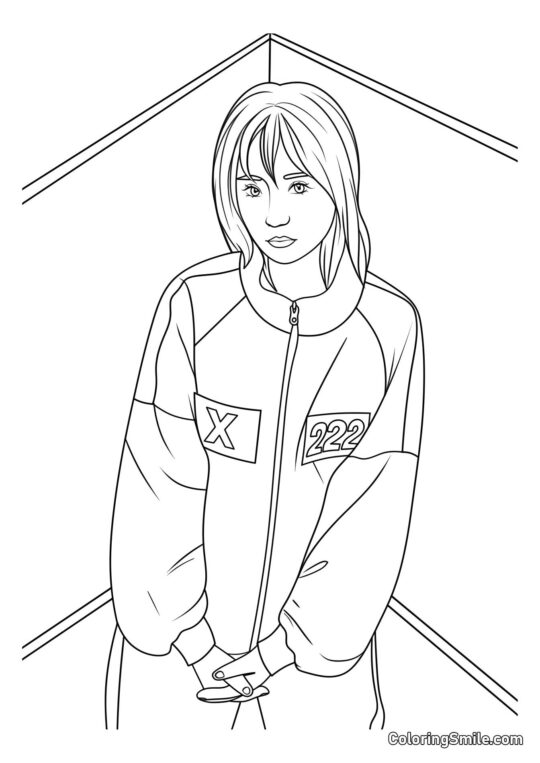 Гравець 222 з Гри в кальмара 2 - Розмальовка