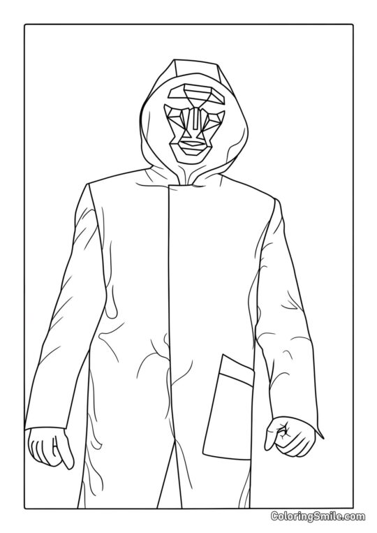 Бос з Гри в кальмара - Розмальовка