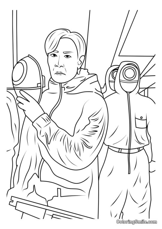 Сон Гі Хун з Гри в кальмара 2 - Розмальовка