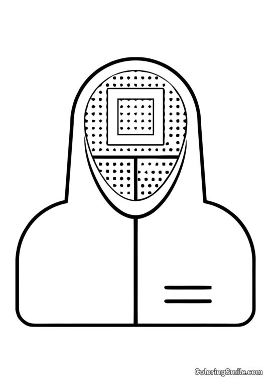 Менеджер з Гри в кальмара - Розмальовка