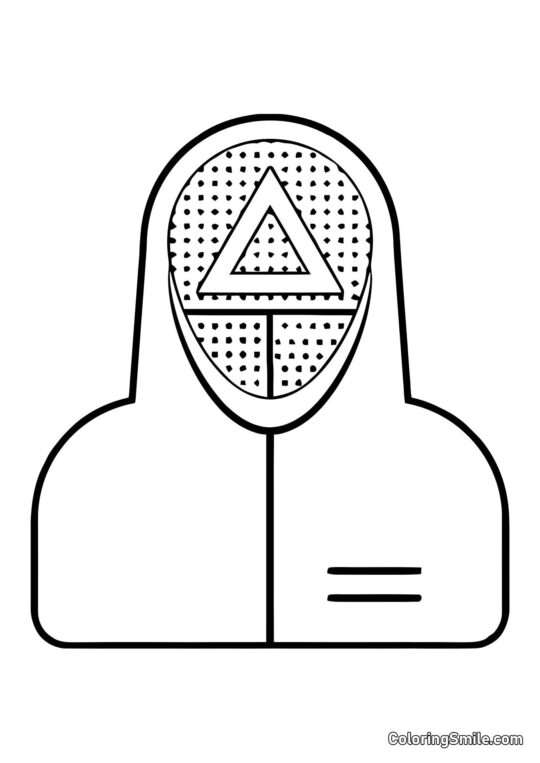 Солдат з Гри в кальмара - Розмальовка