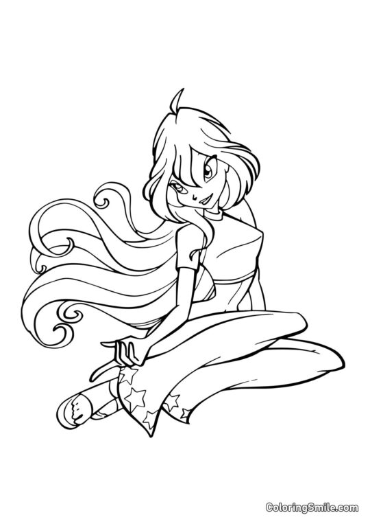 Блум знає секрет - Розмальовка