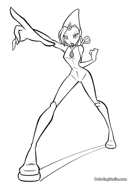 Текна нападає - Розмальовка