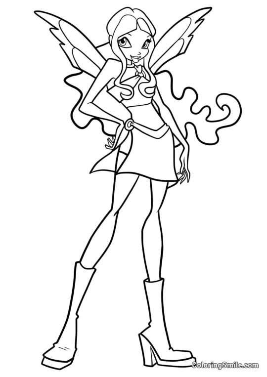 Лейла готується до вечірки - Розмальовка