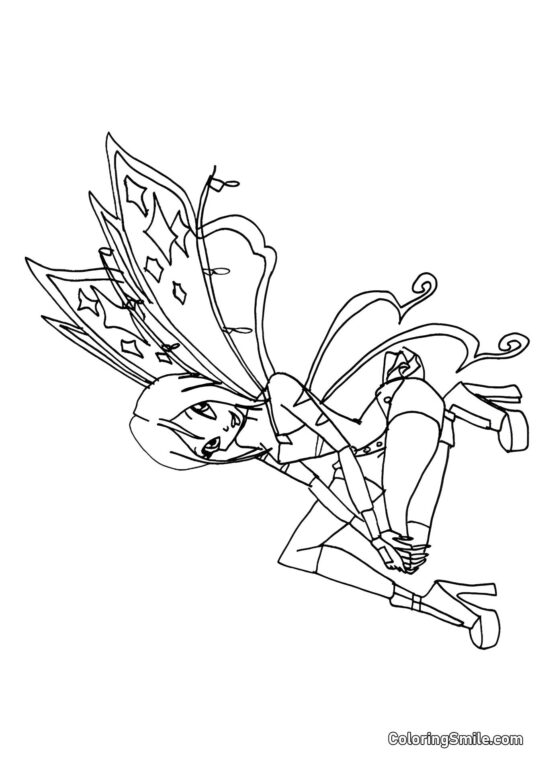 Фея Текна - Розмальовка