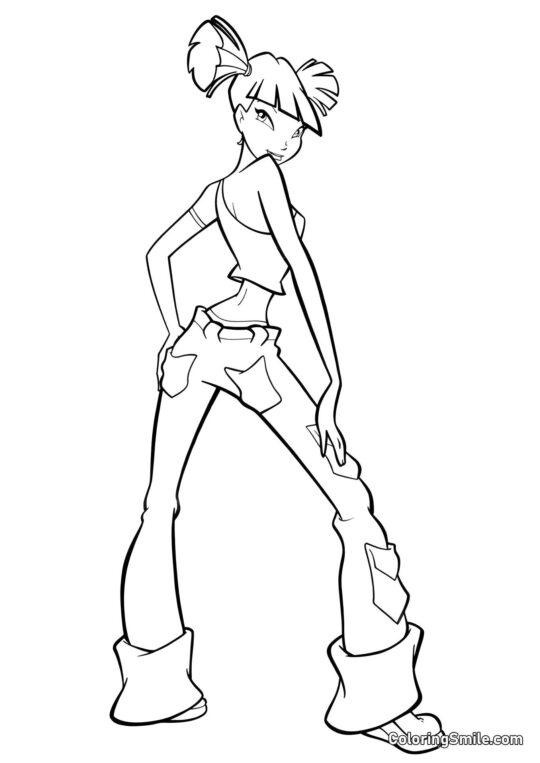 Муса у всій своїй красі - Розмальовка