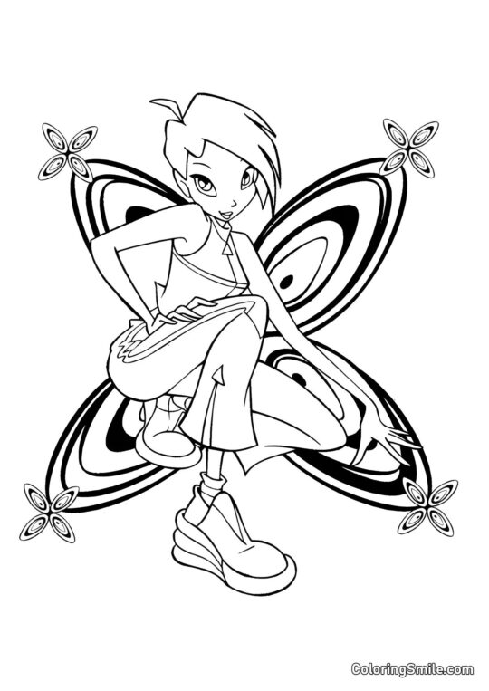 Текна метелик - Розмальовка