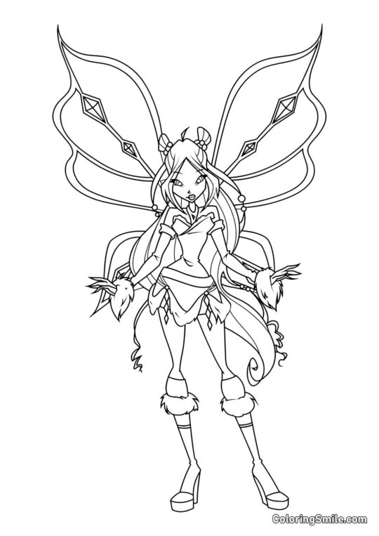 Вінкс Флора Ловікс - Розмальовка