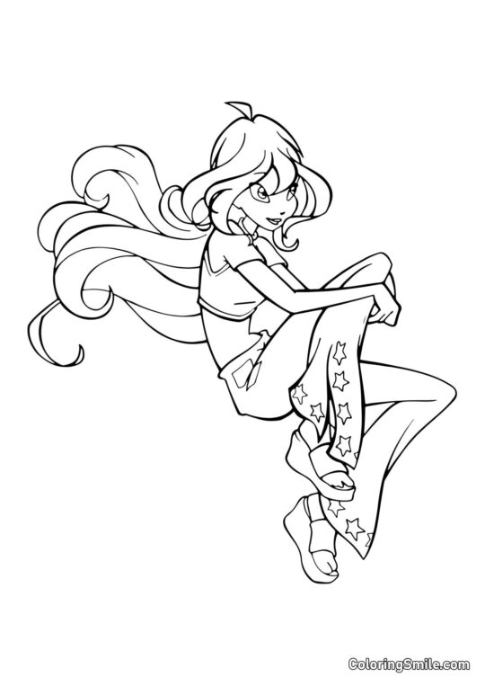 Блум у роздумах - Розмальовка