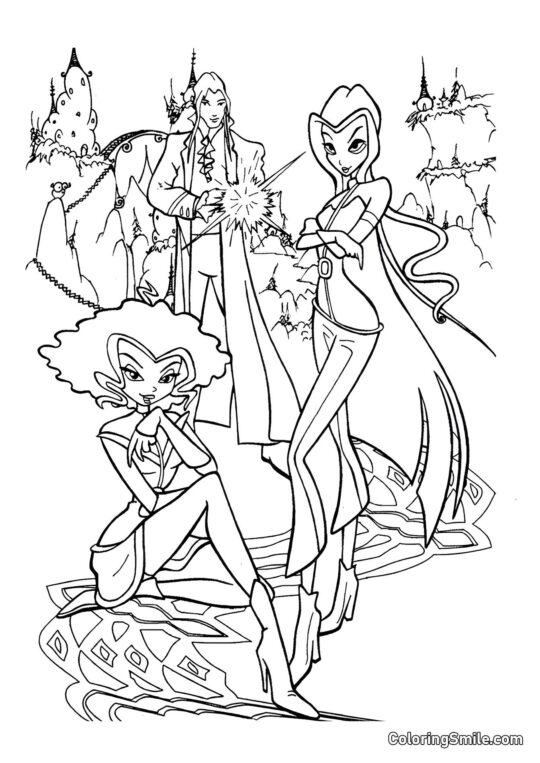 Хитрий план Трикс - Розмальовка