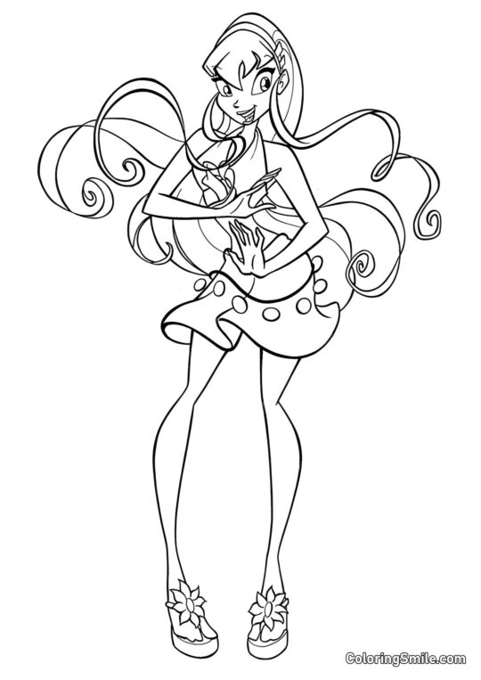 Вбрання Стелли - Розмальовка