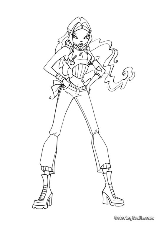 Підозріла Лейла - Розмальовка