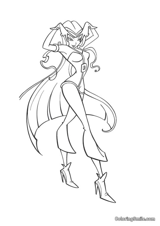 Дарсі використовує свою магію - Розмальовка