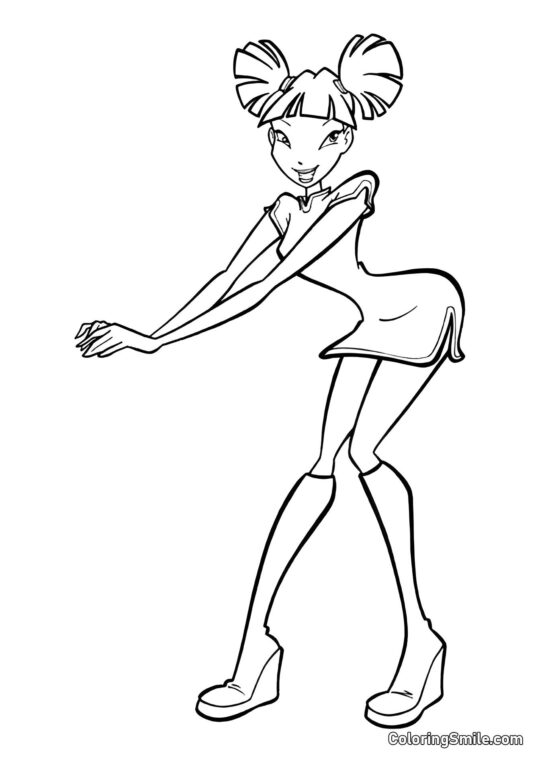 Нова сукня Музи - Розмальовка