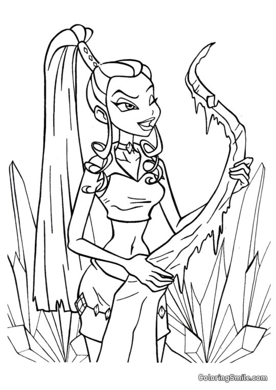 Айсі задоволена собою - Розмальовка