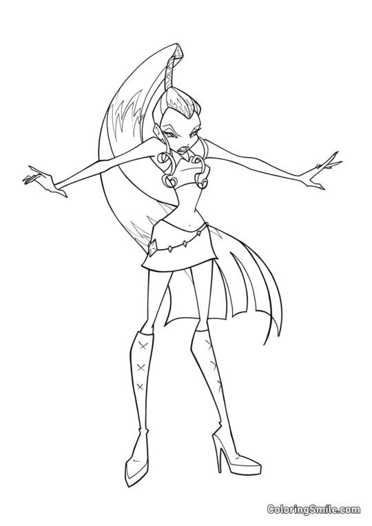 Айсі в гніві - Розмальовка