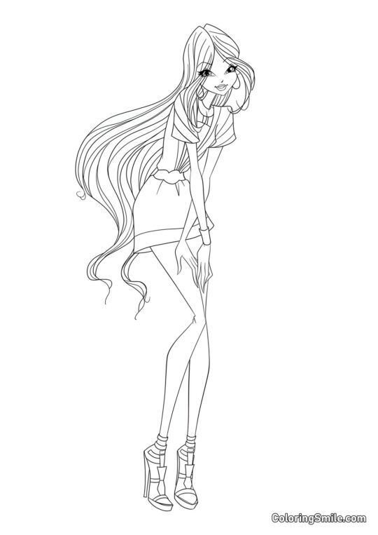 Вінкс Флора Тревелікс - Розмальовка