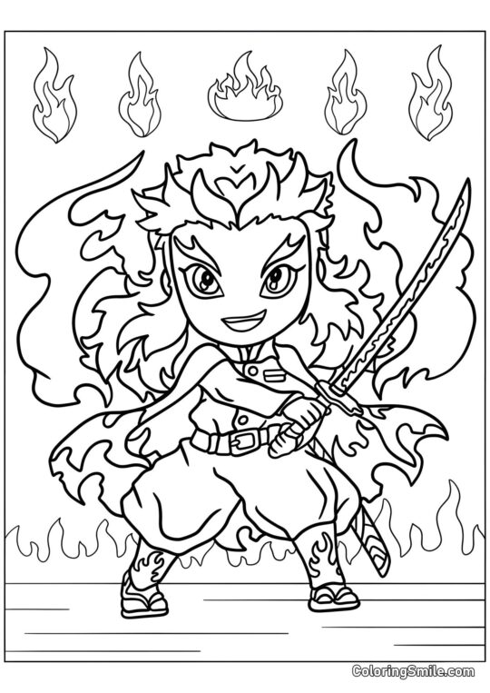 Милий Кьодзюро Ренгоку - Розмальовка