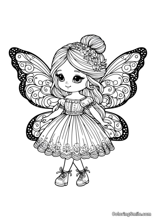 Лялька-фея Лялька-фея - Розмальовка
