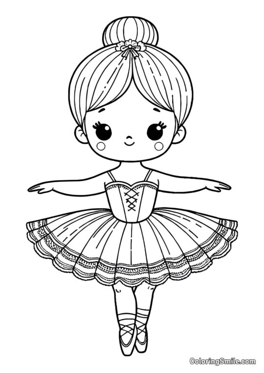 Лялька-балерина Лялька-балерина - Розмальовка