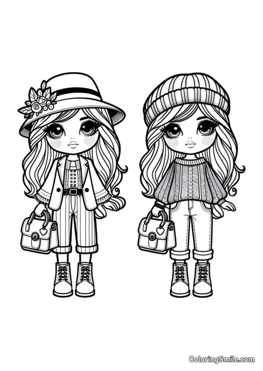 Ляльки-сестри Ляльки-сестри - Розмальовка