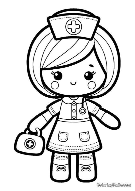 Лялька-няня Лялька-няня - Розмальовка