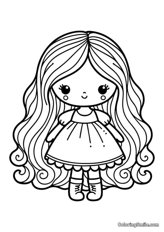 Мила дитяча лялька Мила дитяча лялька - Розмальовка