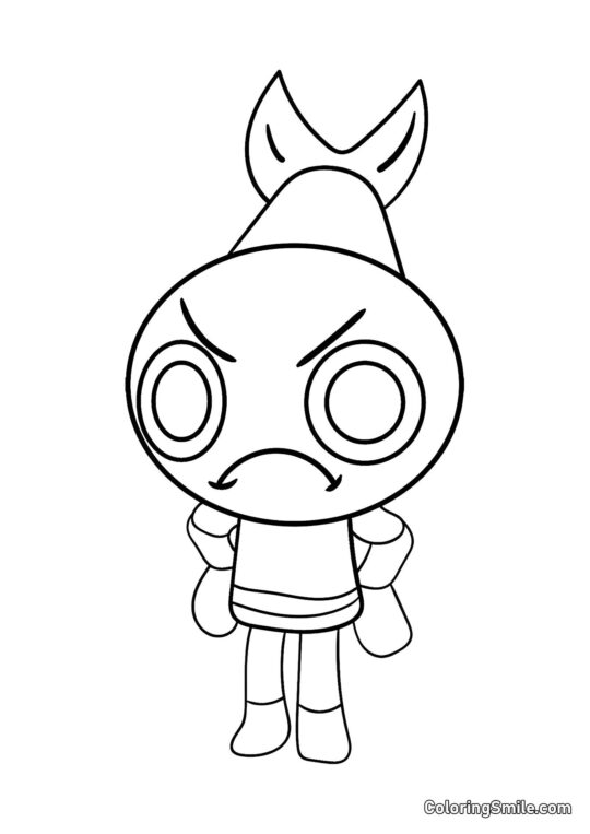 Шримпо з Дендового Світу - Розмальовка