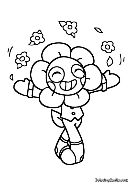 Щасливий Денді - Розмальовка