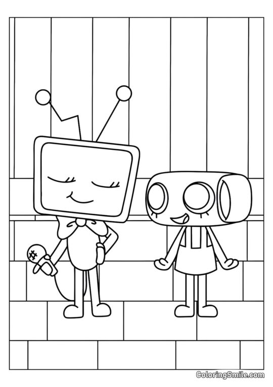 Ві і Шеллі з Дендового Світу - Розмальовка