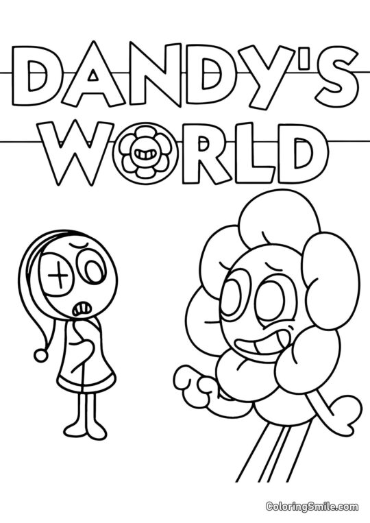 Денді і Астрон - Розмальовка