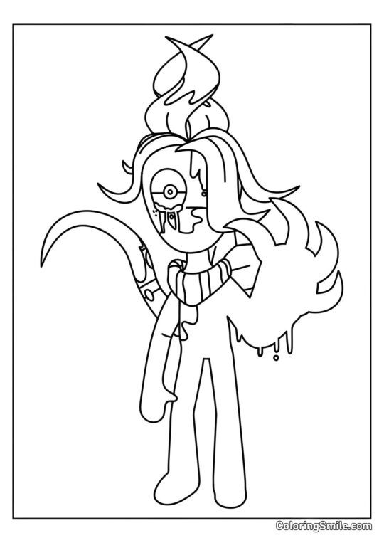 Дивний Паросток з Дендового Світу - Розмальовка