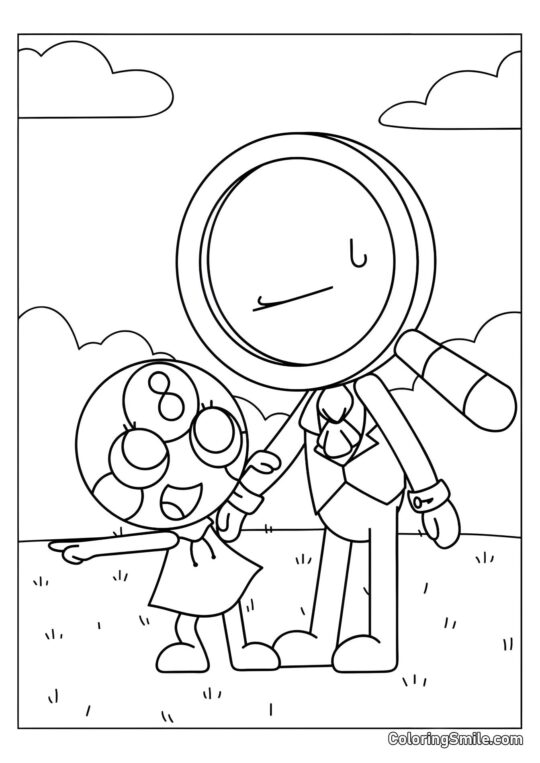 Тадлс і Роджер з Дендового Світу - Розмальовка