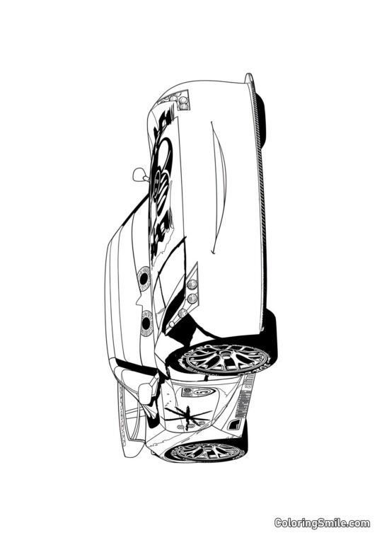 Спортивний автомобіль Спортивний автомобіль - Розмальовка